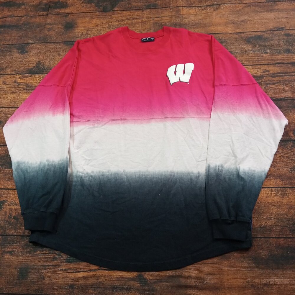 Spirit Jersey Wisconsin Badgers Long Sleeve Sweatshirt Men's Large‎ Red